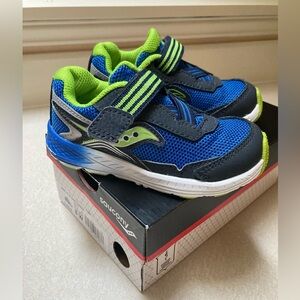 Saucony Ride 10 JR Navy/Green | 8W